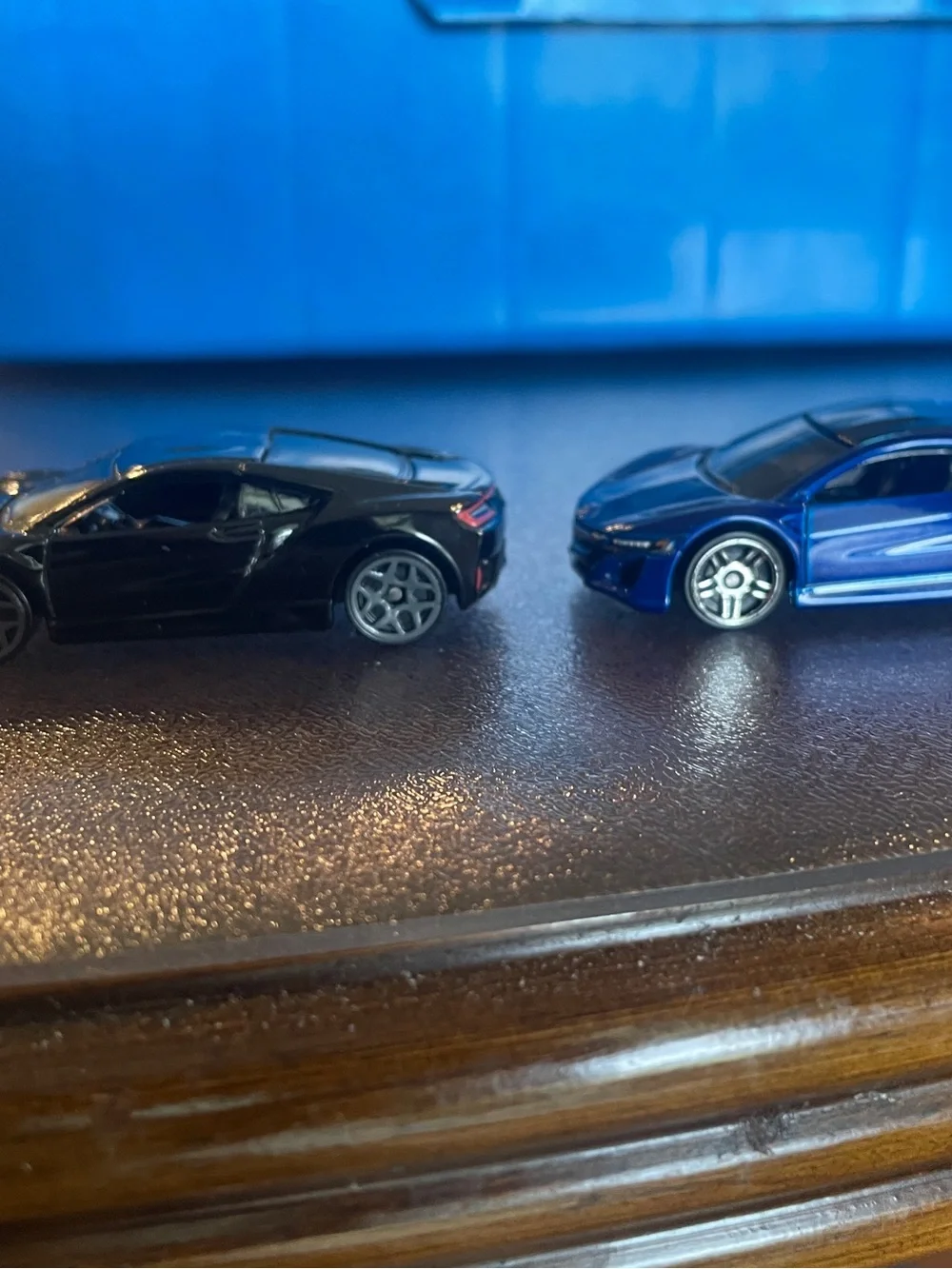 2) 17 Acura NSX Hot Wheels Blue and black 2015 Die-Cast cars
